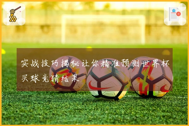 实战技巧揭秘让你精准预测世界杯买球竞猜结果